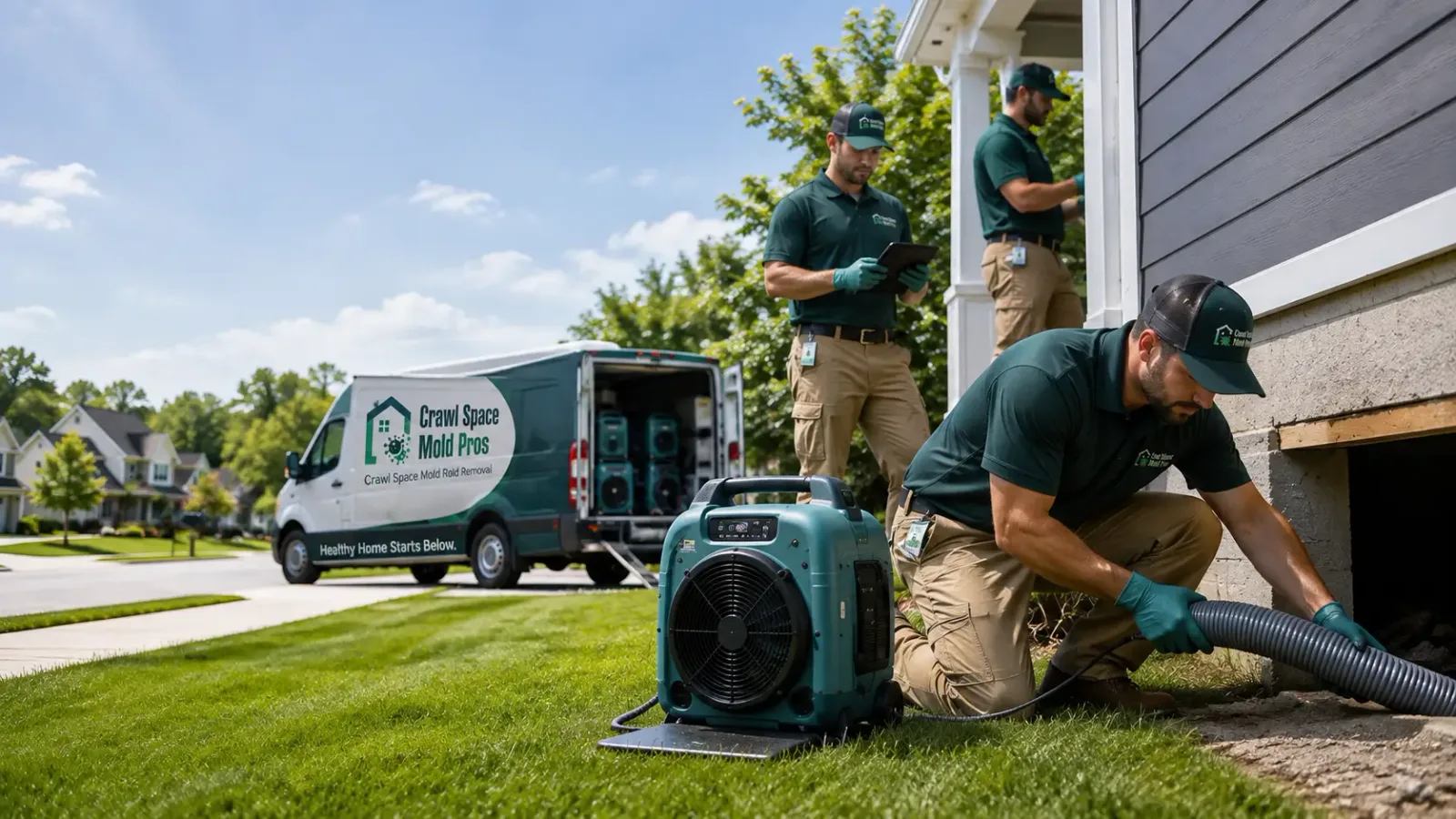 Crawl Space Mold Removal in Noble, IL